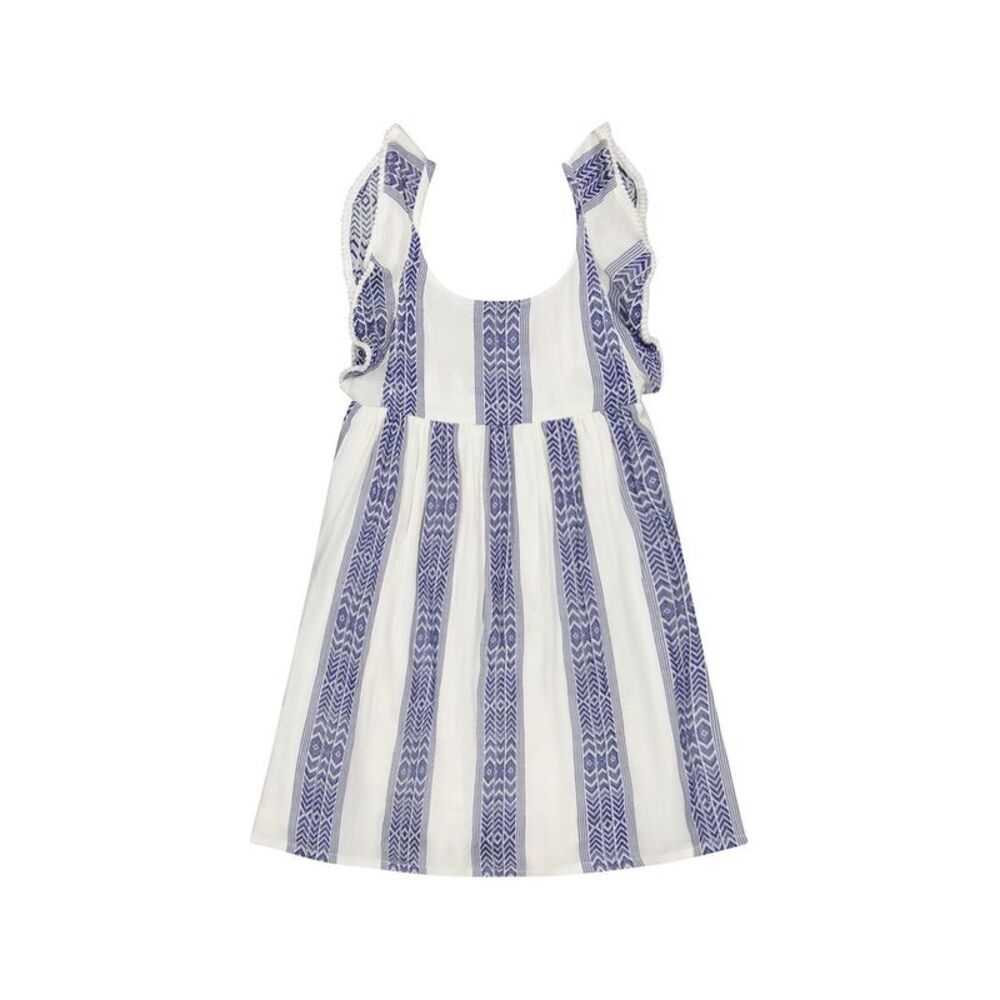Mer St. Barth Girls  Daphne Dress, Blue